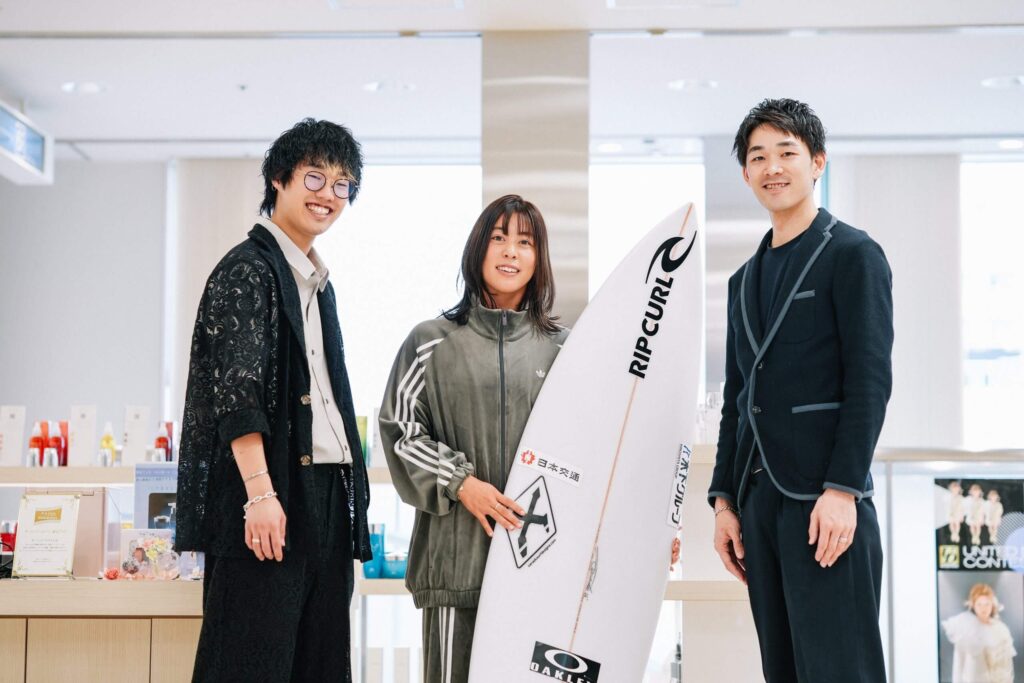 プロサーファー　都筑有夢路選手｜新感覚体験型サロン「スマートサロン」とアスリートの出会い